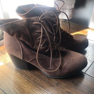 Brown booties